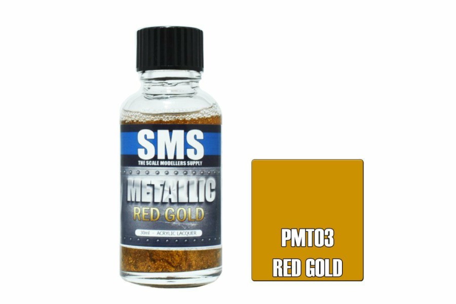 Accessories * | Pmt03 | Scale Modellers Supply Sms Metallic Red Gold 30Ml