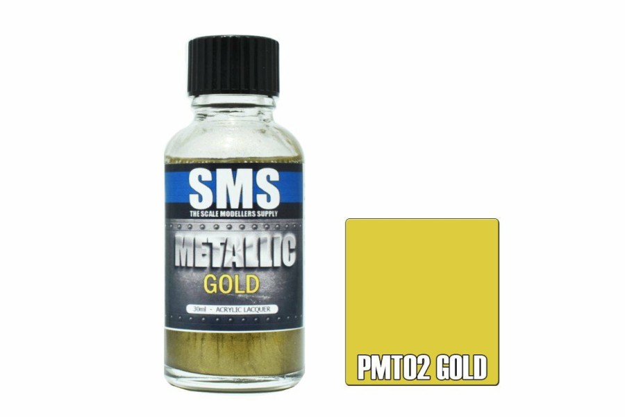 Accessories * | Pmt02 | Scale Modellers Supply Sms Metallic Gold 30Ml