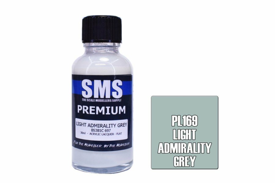 Scale Models * | Pl169 | Scale Modellers Supply Sms Premium Light Admirality Grey 30Ml