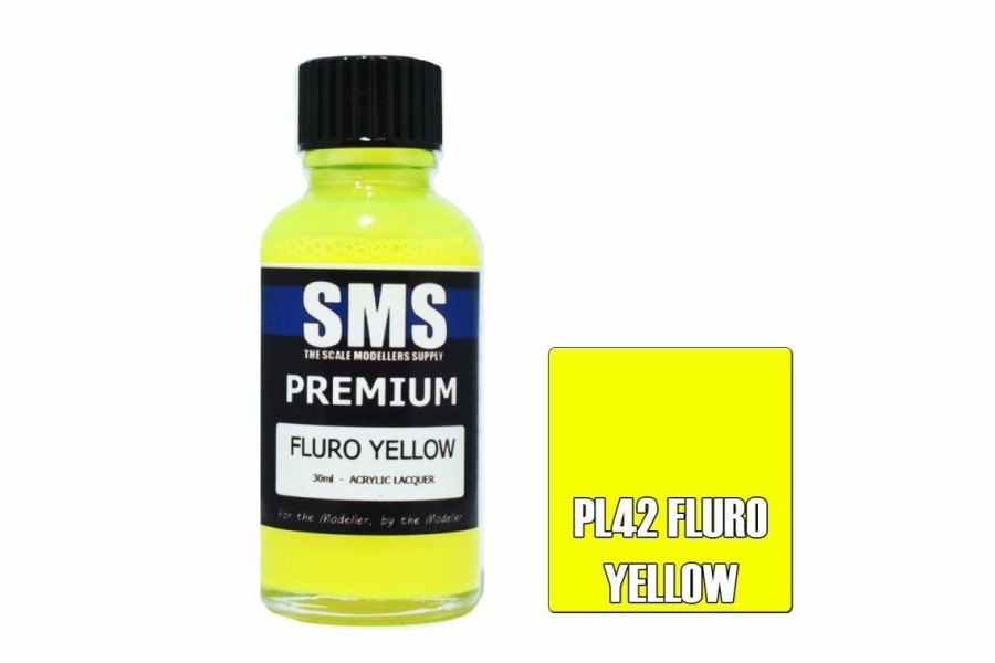 Scale Models * | Pl42 | Scale Modellers Supply Sms Premium Fluro Yellow 30Ml