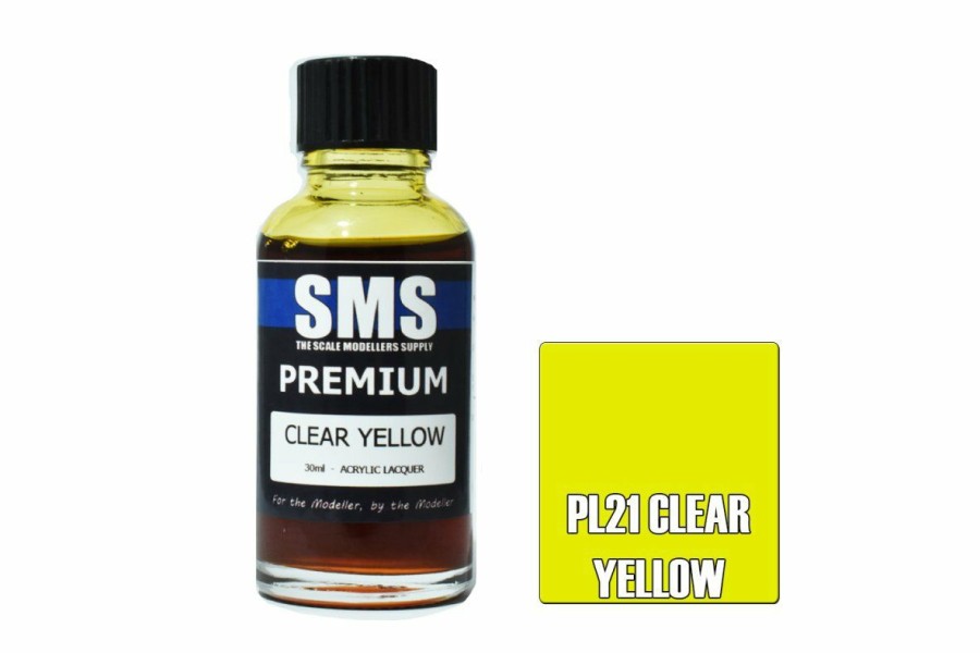 Scale Models * | Pl21 | Scale Modellers Supply Sms Premium Clear Yellow 30Ml