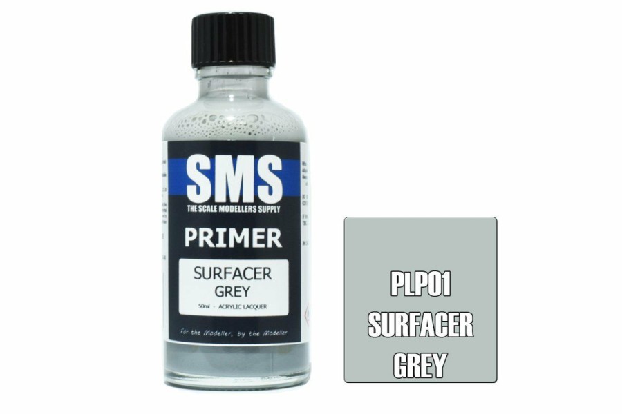 Scale Models * | Plp01 | Scale Modellers Supply Sms Primer Surfacer Grey 50Ml