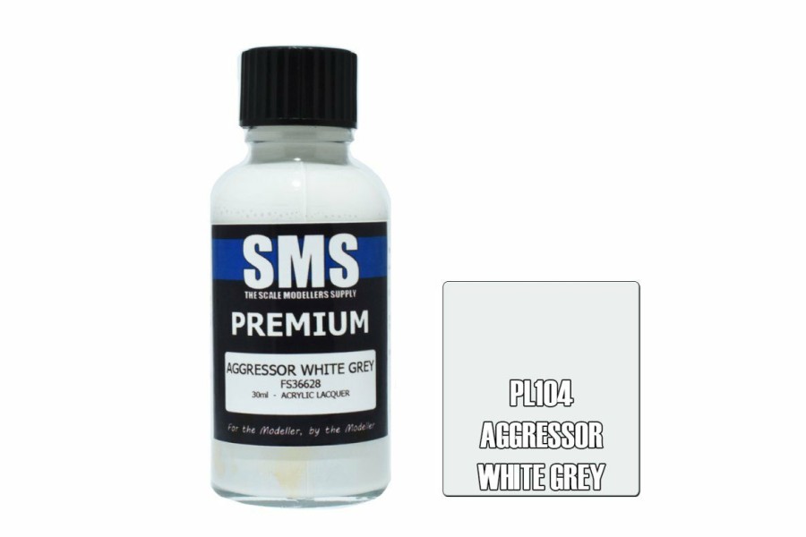 Scale Models * | Pl104 | Scale Modellers Supply Sms Premium Aggressor White Grey 30Ml