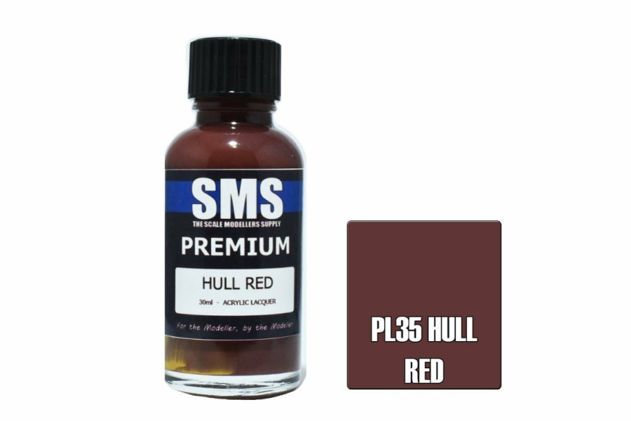 Scale Models * | Pl35 | Scale Modellers Supply Sms Premium Hull Red 30Ml