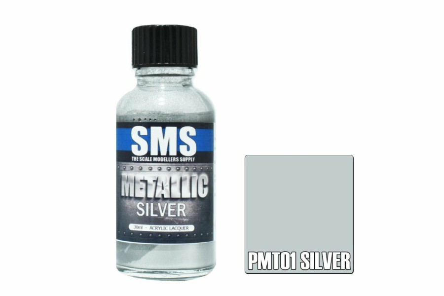 Accessories * | Pmt01 | Scale Modellers Supply Sms Metallic Silver 30Ml