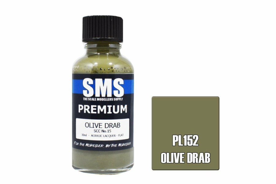 Scale Models * | Pl152 | Scale Modellers Supply Sms Premium Olive Drab Scc No.15 30Ml