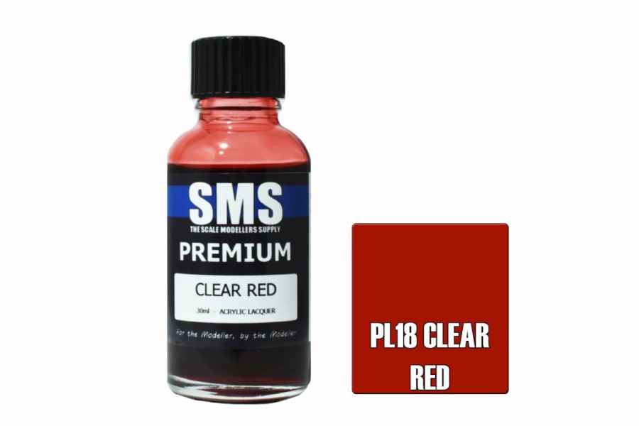 Scale Models * | Pl18 | Scale Modellers Supply Sms Premium Clear Red 30Ml