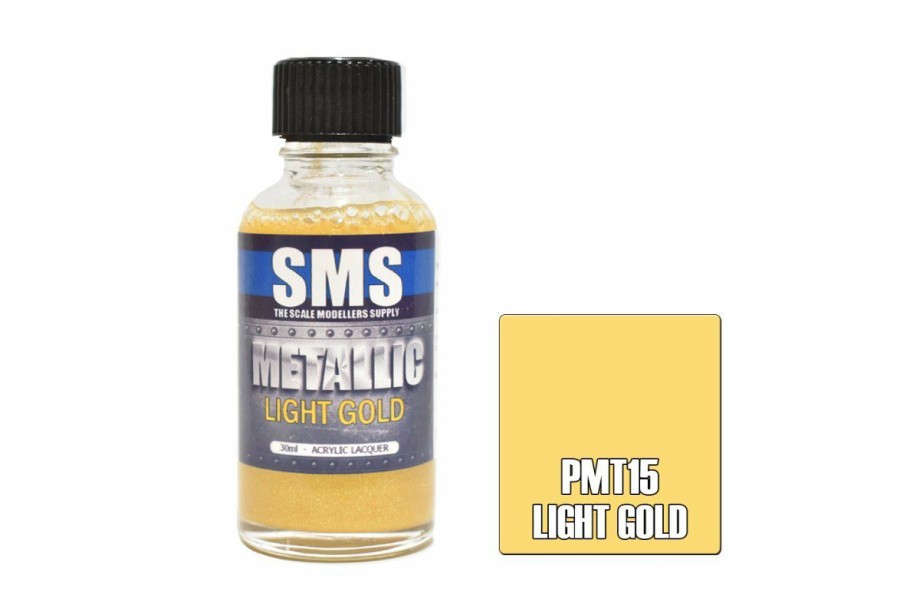 Accessories * | Pmt15 | Scale Modellers Supply Sms Metallic Light Gold 30Ml