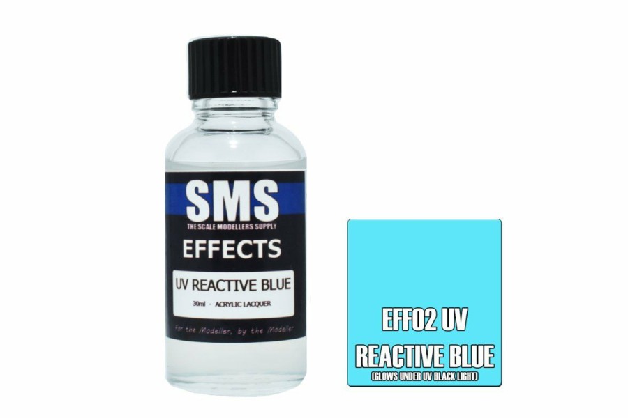 Scale Models * | Eff02 | Scale Modellers Supply Effects Uv Reactive Blue 30Ml