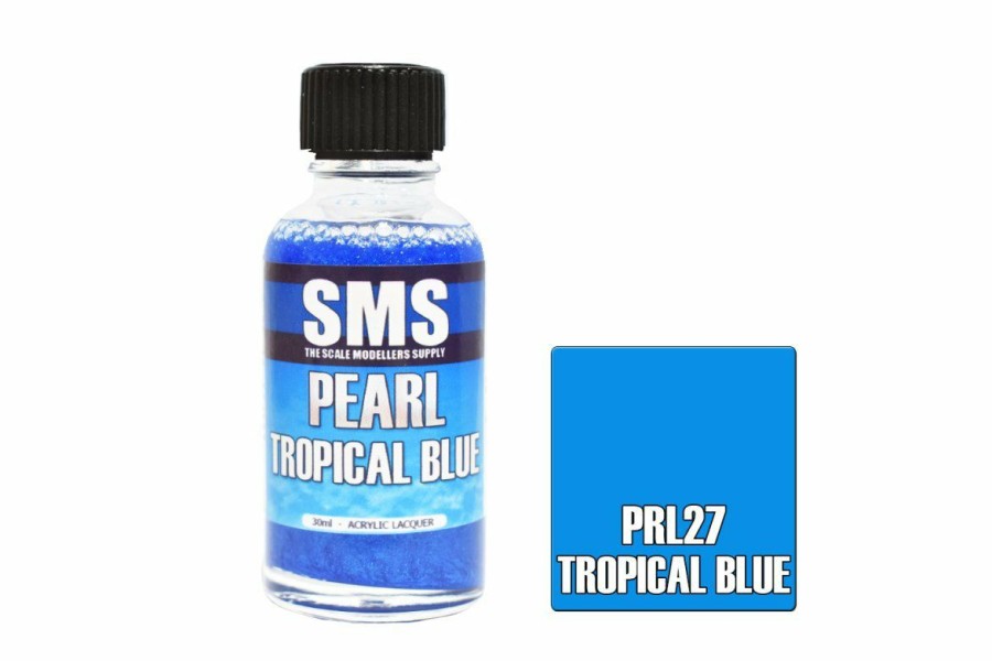 Scale Models * | Prl27 | Scale Modellers Supply Sms Pearl Tropical Blue 30Ml