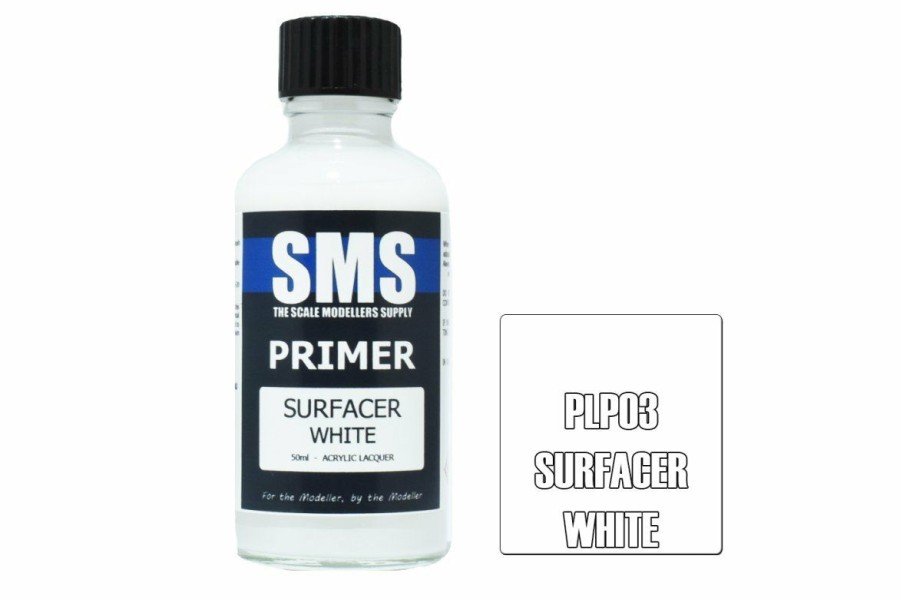 Scale Models * | Plp03 | Scale Modellers Supply Sms Primer Surfacer White 50Ml