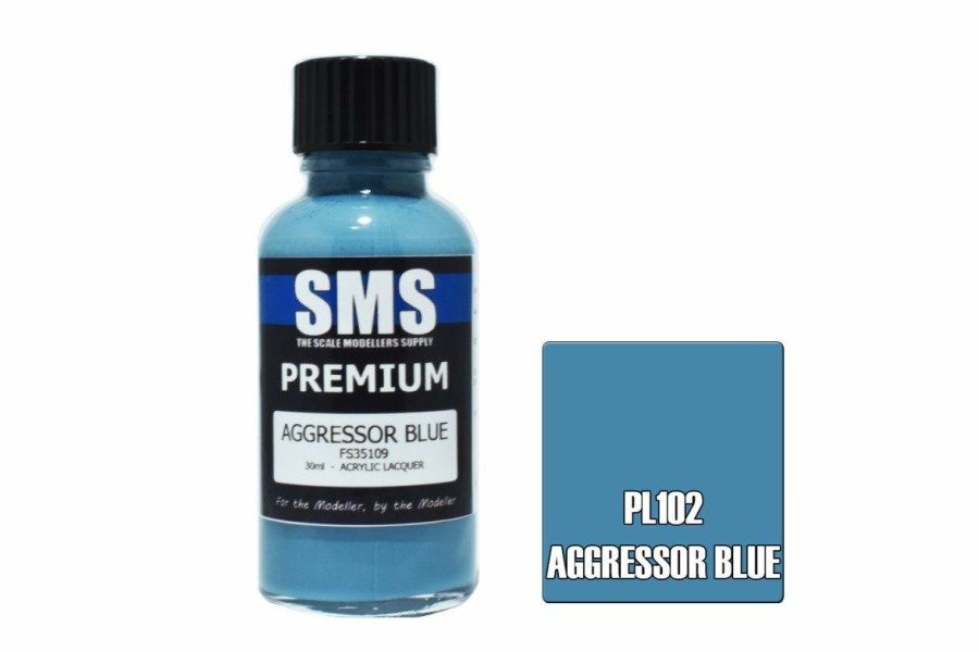 Scale Models * | Pl102 | Scale Modellers Supply Sms Premium Aggressor Blue 30Ml