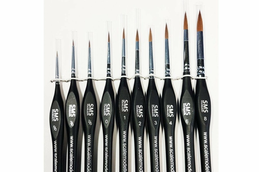 Tools * | Bset01 | Scale Modellers Supply Sms Sable Brush Set