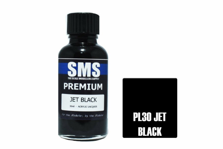 Scale Models * | Pl30 | Scale Modellers Supply Sms Premium Jet Black 30Ml