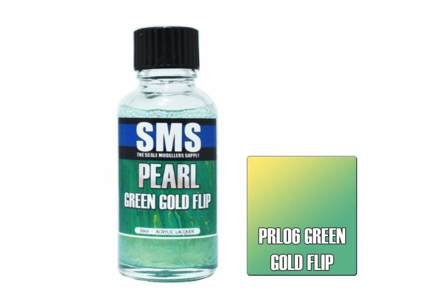 Scale Models * | Prl06 | Scale Modellers Supply Sms Pearl Green Gold Flip 30Ml