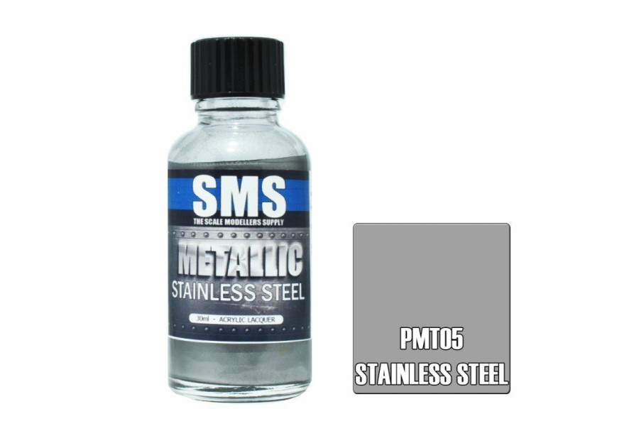 Accessories * | Pmt05 | Scale Modellers Supply Sms Metallic Stainless Steel 30Ml