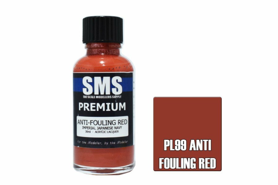 Scale Models * | Pl99 | Scale Modellers Supply Sms Premium Anti Fouling Red 30Ml