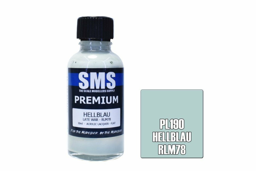 Scale Models * | Pl190 | Scale Modellers Supply Sms Premium Hellblau Rlm78 30Ml