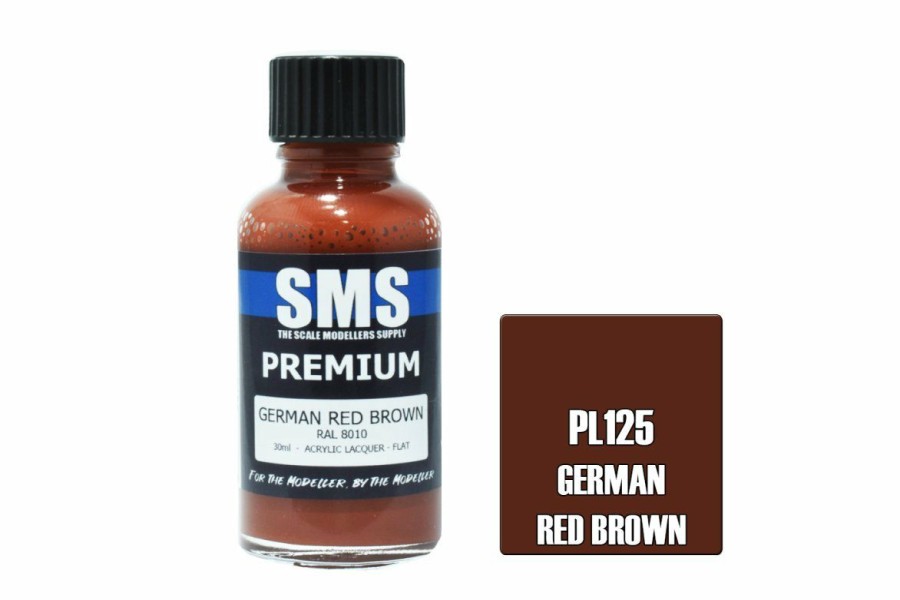 Scale Models * | Pl125 | Scale Modellers Supply Sms Premium German Red Brown 30Ml