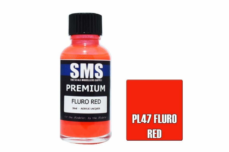 Scale Models * | Pl47 | Scale Modellers Supply Sms Premium Fluro Red 30Ml