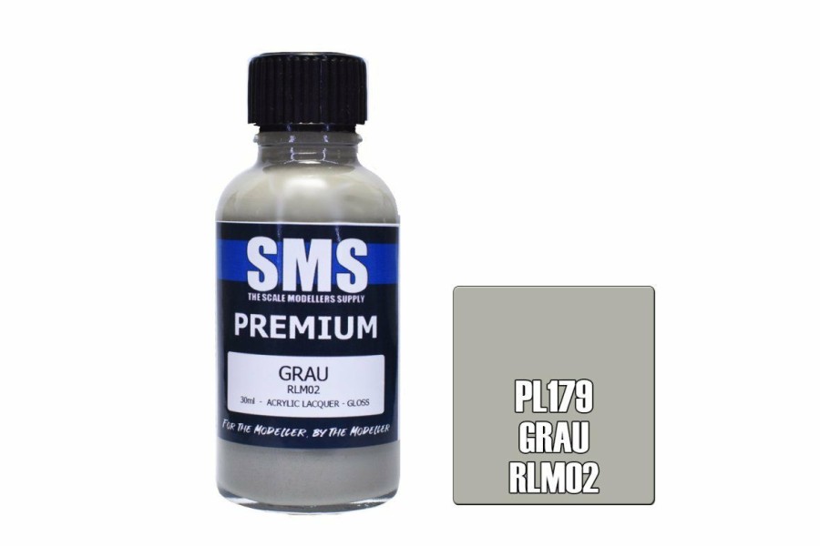 Scale Models * | Pl179 | Scale Modellers Supply Sms Premium Grau Rlm02 30Ml